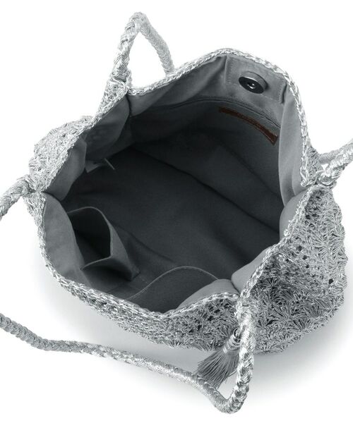 SunaUna / スーナウーナ トートバッグ | 【こなれ見え!/肩掛け可能/軽量】メタリックトートバッグ | 詳細5