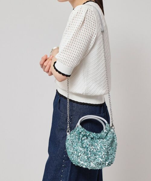 SunaUna / スーナウーナ トートバッグ | 【華やか/スパンコール】丸形バッグ | 詳細13
