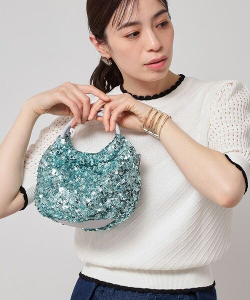 SunaUna / スーナウーナ トートバッグ | 【華やか/スパンコール】丸形バッグ | 詳細14