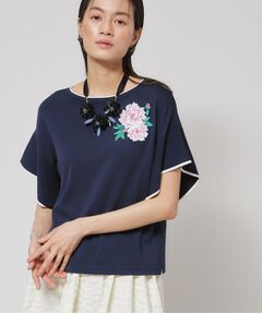 SunaUna / スーナウーナ ニット・セーター | 【SS～Lサイズ展開／グラデーションフラワー】クラフトニット