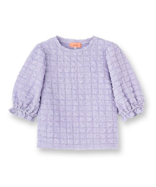 SunaUna / スーナウーナ カットソー | 【今すぐ活躍！／パフスリーブ】ジャカードプルオーバー | 詳細1