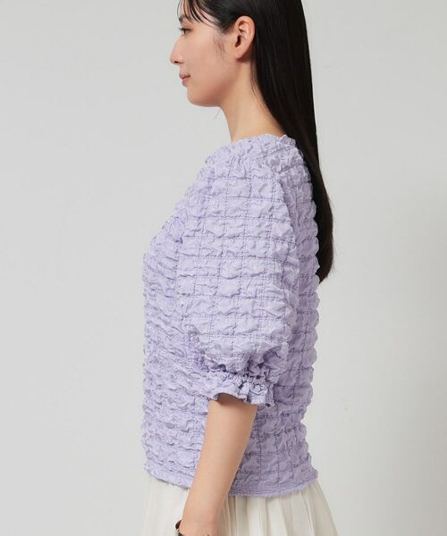 SunaUna / スーナウーナ カットソー | 【今すぐ活躍！／パフスリーブ】ジャカードプルオーバー | 詳細15