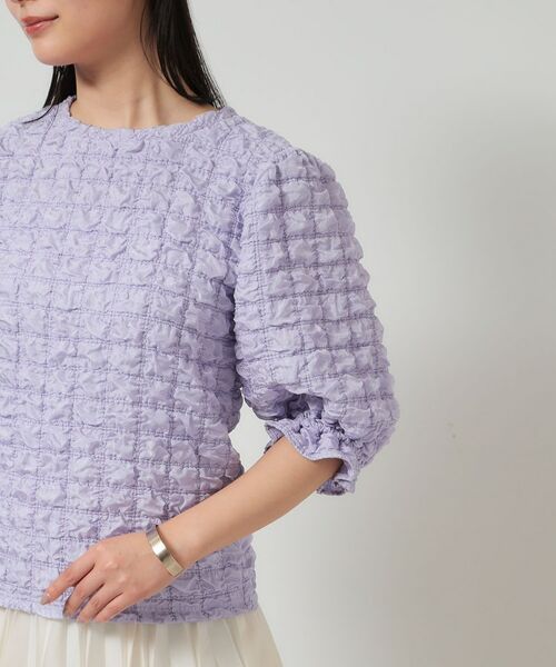 SunaUna / スーナウーナ カットソー | 【今すぐ活躍！／パフスリーブ】ジャカードプルオーバー | 詳細17