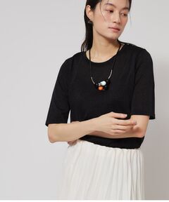 SunaUna / スーナウーナ カットソー | 【あると便利！／ラメ】半袖Tシャツ