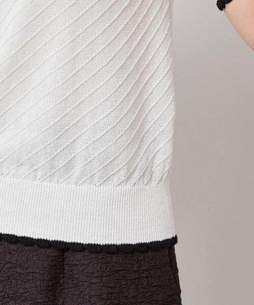 SunaUna / スーナウーナ ニット・セーター | 【SS~Lサイズ展開/5分袖】編地変化ニット | 詳細19