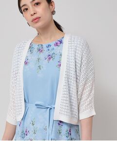 SunaUna / スーナウーナ カーディガン・ボレロ | 【SS～Lサイズ展開／透かし編み】ショート丈ボレロ