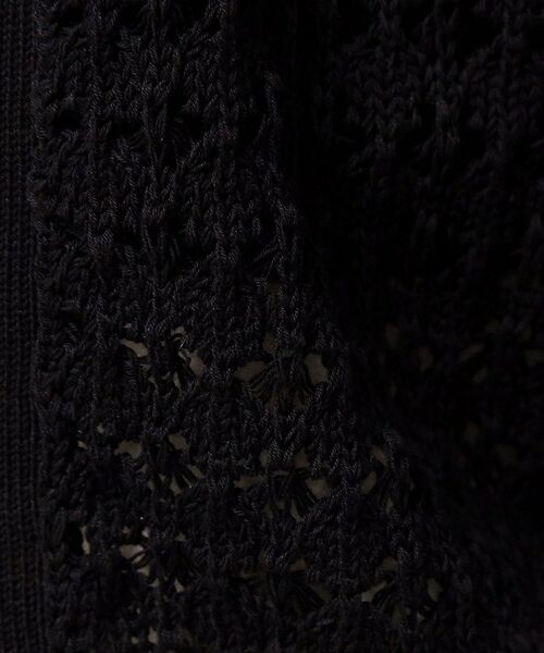 SunaUna / スーナウーナ カーディガン・ボレロ | 【SS～Lサイズ展開／透かし編み】ショート丈ボレロ | 詳細11