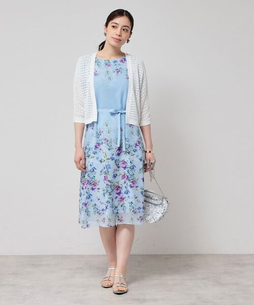 SunaUna / スーナウーナ カーディガン・ボレロ | 【SS～Lサイズ展開／透かし編み】ショート丈ボレロ | 詳細2