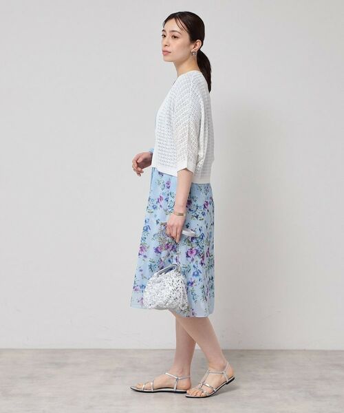 SunaUna / スーナウーナ カーディガン・ボレロ | 【SS～Lサイズ展開／透かし編み】ショート丈ボレロ | 詳細3