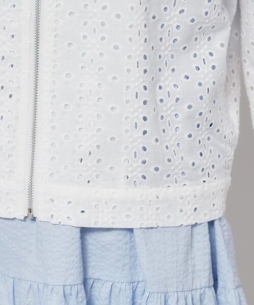 SunaUna / スーナウーナ レザーブルゾン・ジャケット | 【使えるモノトーン／パフスリーブ】レースブルゾン | 詳細15