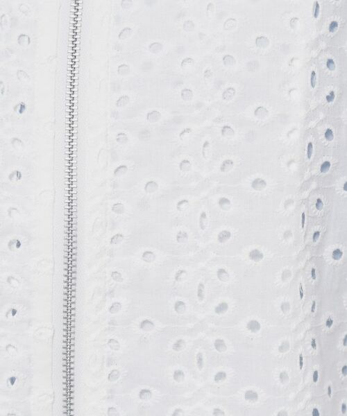 SunaUna / スーナウーナ レザーブルゾン・ジャケット | 【使えるモノトーン／パフスリーブ】レースブルゾン | 詳細5