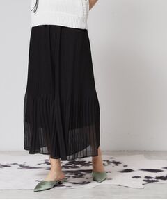 SunaUna / スーナウーナ ショート・ハーフ・半端丈パンツ | 【ウエストゴム／ウォッシャブル】プリーツパンツ