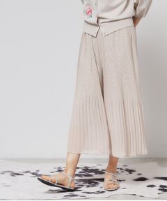 SunaUna / スーナウーナ ショート・ハーフ・半端丈パンツ | 【ウエストゴム／ウォッシャブル】プリーツパンツ