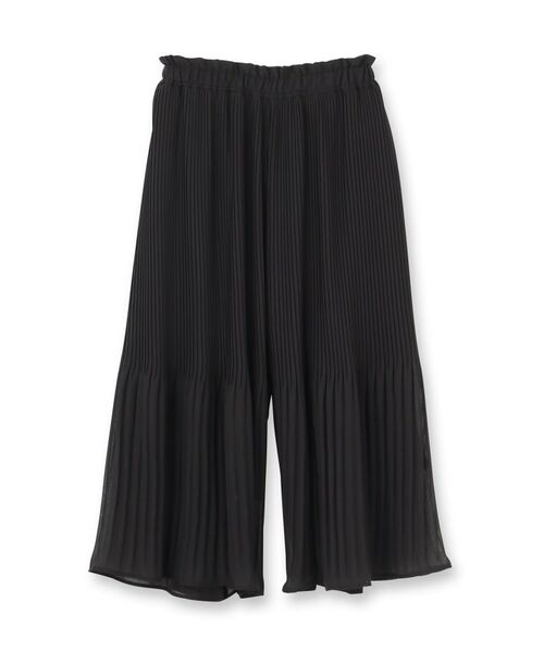 SunaUna / スーナウーナ ショート・ハーフ・半端丈パンツ | 【ウエストゴム/ウォッシャブル】プリーツパンツ | 詳細1