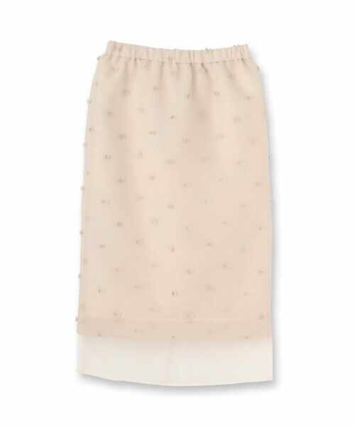 SunaUna / スーナウーナ スカート | 【シアー／ウエストゴム】リボンジャカードスカート | 詳細1