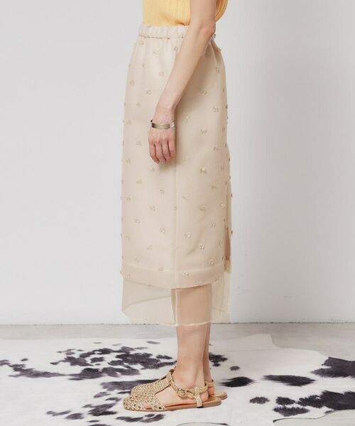 SunaUna / スーナウーナ スカート | 【シアー／ウエストゴム】リボンジャカードスカート | 詳細11