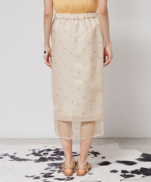 SunaUna / スーナウーナ スカート | 【シアー／ウエストゴム】リボンジャカードスカート | 詳細12