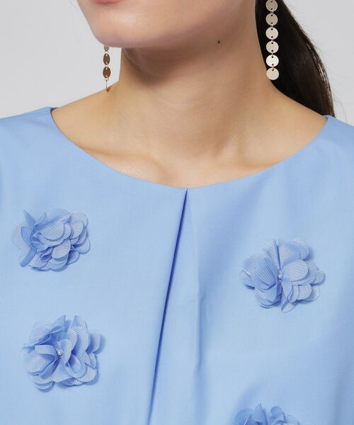 SunaUna / スーナウーナ シャツ・ブラウス | 【接触冷感／フラワーモチーフ】パフスリーブブラウス | 詳細20