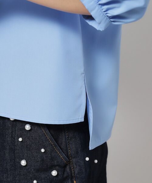 SunaUna / スーナウーナ シャツ・ブラウス | 【接触冷感／フラワーモチーフ】パフスリーブブラウス | 詳細23