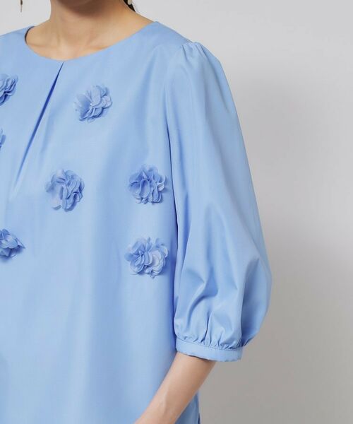 SunaUna / スーナウーナ シャツ・ブラウス | 【接触冷感】フラワーパフスリーブブラウス | 詳細25