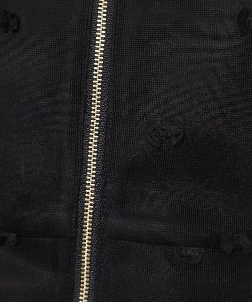 SunaUna / スーナウーナ シャツ・ブラウス | 【ペプラム／ジップアップ】リボンジャカードトップス | 詳細9