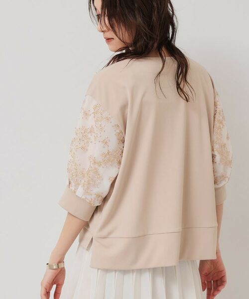 SunaUna / スーナウーナ カットソー | 【チュール刺繍／7分袖】華やかプルオーバー | 詳細11