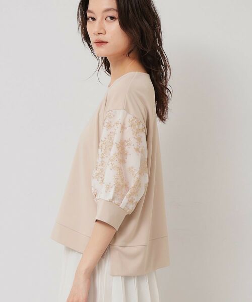 SunaUna / スーナウーナ カットソー | 【チュール刺繍／7分袖】華やかプルオーバー | 詳細14