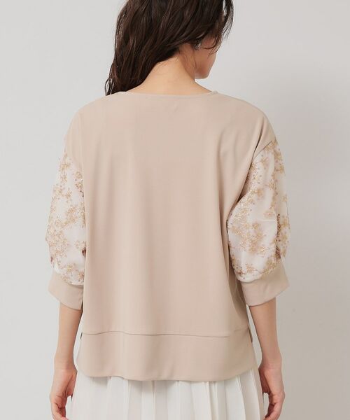 SunaUna / スーナウーナ カットソー | 【チュール刺繍／7分袖】華やかプルオーバー | 詳細15