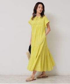 SunaUna / スーナウーナ ロング・マキシ丈ワンピース | 【涼しい！／インド綿】ティアードロングワンピース