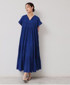 SunaUna / スーナウーナ ロング・マキシ丈ワンピース | 【涼しい！／インド綿】ティアードロングワンピース