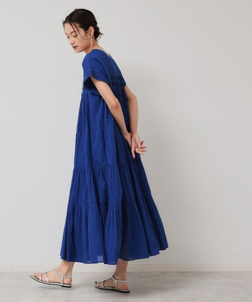 SunaUna / スーナウーナ ロング・マキシ丈ワンピース | 【涼しい！／インド綿】ティアードロングワンピース | 詳細11