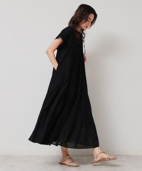 SunaUna / スーナウーナ ロング・マキシ丈ワンピース | 【涼しい！／インド綿】ティアードロングワンピース | 詳細4