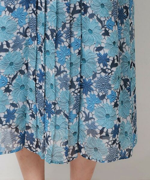 SunaUna / スーナウーナ ロング・マキシ丈ワンピース | 【完売間近／&yours project】レース柄プリーツワンピース | 詳細21