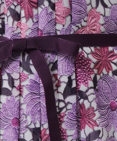 SunaUna / スーナウーナ ロング・マキシ丈ワンピース | 【完売間近／&yours project】レース柄プリーツワンピース | 詳細4