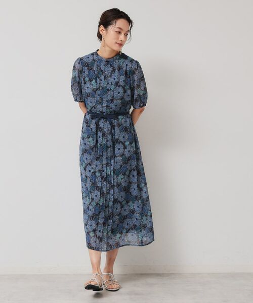 SunaUna/スーナウーナ 【完売間近/&yours project】レース柄プリーツワンピース ネイビー(194) 38(M) SunaUna/スーナウーナ 【完売間近/&yours project】レース柄プリーツワンピース ネイビー(194) 38(M)