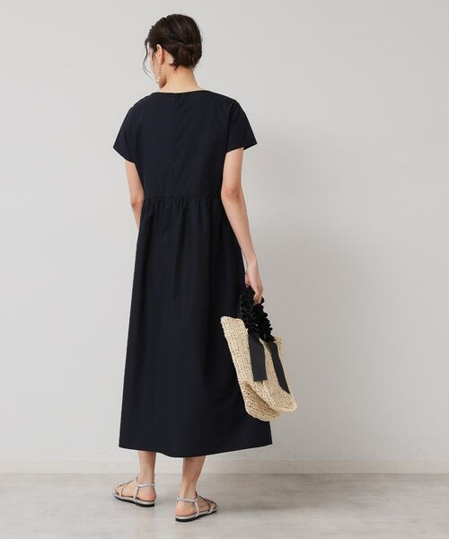 SunaUna / スーナウーナ ロング・マキシ丈ワンピース | 【接触冷感／フラワーモチーフ】フレンチスリーブワンピース | 詳細12