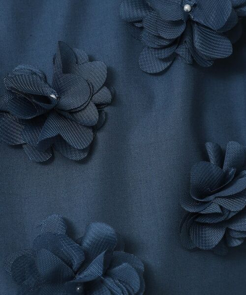 SunaUna / スーナウーナ ロング・マキシ丈ワンピース | 【接触冷感／フラワーモチーフ】フレンチスリーブワンピース | 詳細9