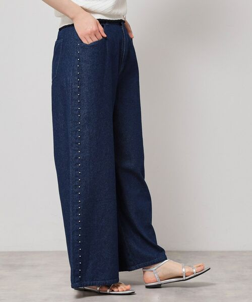 SunaUna / スーナウーナ デニムパンツ | 【脇ビジュー】ワイドデニム | 詳細3