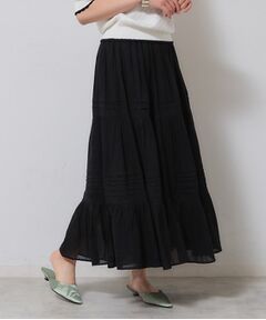 SunaUna / スーナウーナ ロング・マキシ丈スカート | 【軽い着心地／インド綿】ティアードロングスカート