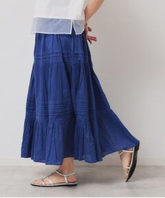 SunaUna / スーナウーナ ロング・マキシ丈スカート | 【軽い着心地／インド綿】ティアードロングスカート