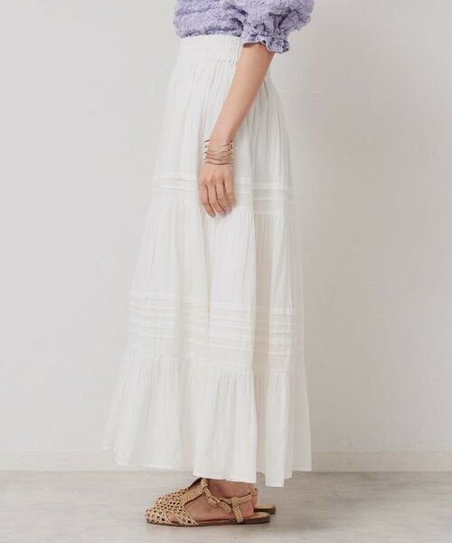 SunaUna / スーナウーナ ロング・マキシ丈スカート | 【軽い着心地／インド綿】ティアードロングスカート | 詳細14