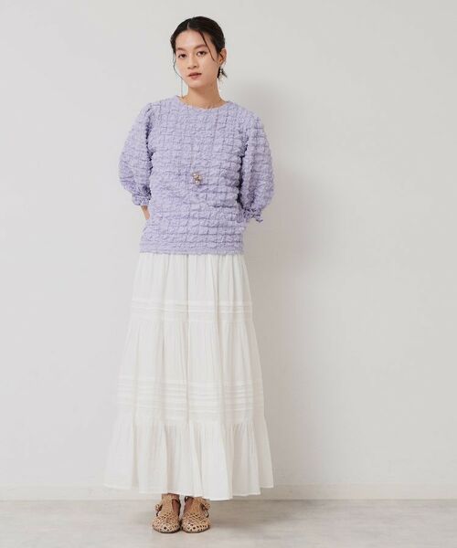 SunaUna / スーナウーナ ロング・マキシ丈スカート | 【軽い着心地／インド綿】ティアードロングスカート | 詳細2