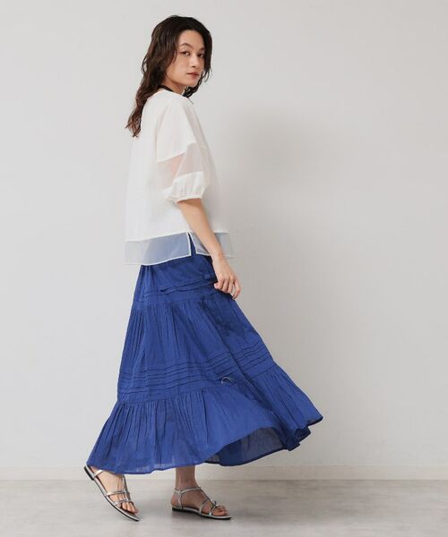 SunaUna / スーナウーナ ロング・マキシ丈スカート | 【軽い着心地／インド綿】ティアードロングスカート | 詳細5