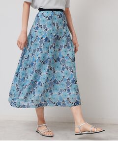 SunaUna / スーナウーナ ロング・マキシ丈スカート | 【&yours project／S～L】レース柄フレアスカート