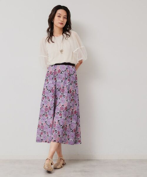 SunaUna / スーナウーナ ロング・マキシ丈スカート | 【&yours project／S～L】レース柄フレアスカート | 詳細2