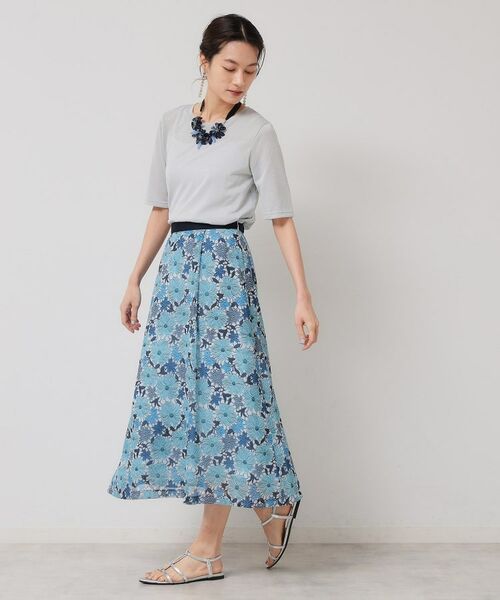 SunaUna / スーナウーナ ロング・マキシ丈スカート | 【&yours project／S～L】レース柄フレアスカート | 詳細4