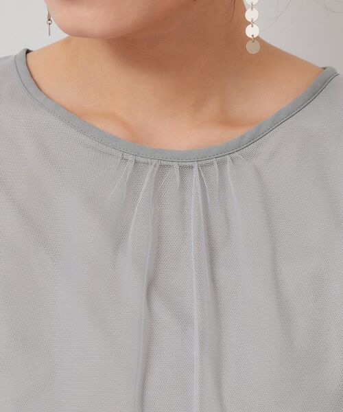 SunaUna / スーナウーナ シャツ・ブラウス | 【5分袖／パフスリーブ】チュールプルオーバー | 詳細16