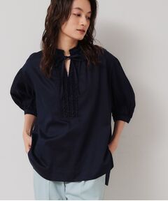 SunaUna / スーナウーナ シャツ・ブラウス | 【シャーリング／チュニック】スキッパーブラウス