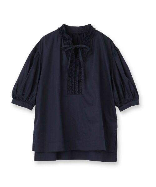 SunaUna / スーナウーナ シャツ・ブラウス | 【シャーリング／チュニック】スキッパーブラウス | 詳細1