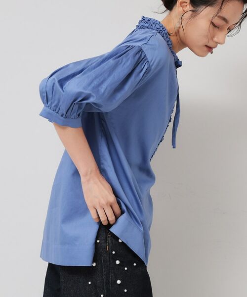 SunaUna / スーナウーナ シャツ・ブラウス | 【シャーリング／チュニック】スキッパーブラウス | 詳細10